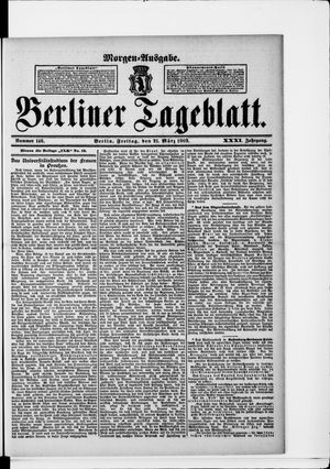 Berliner Tageblatt und Handels-Zeitung on Mar 21, 1902