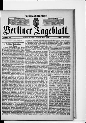 Berliner Tageblatt und Handels-Zeitung vom 23.03.1902