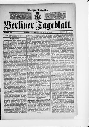 Berliner Tageblatt und Handels-Zeitung vom 03.04.1902