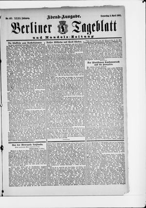 Berliner Tageblatt und Handels-Zeitung on Apr 3, 1902