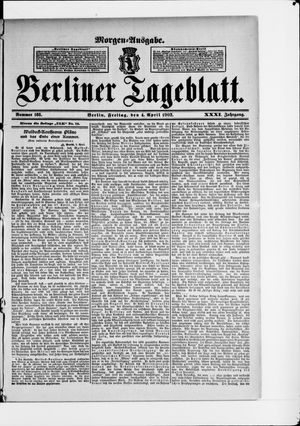 Berliner Tageblatt und Handels-Zeitung vom 04.04.1902