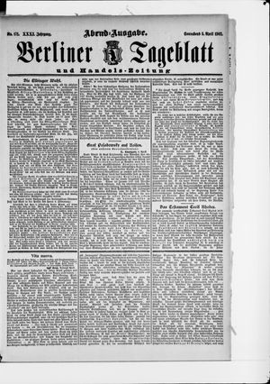 Berliner Tageblatt und Handels-Zeitung vom 05.04.1902