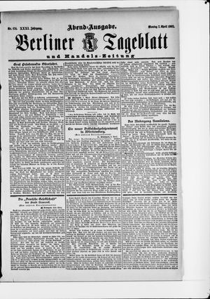 Berliner Tageblatt und Handels-Zeitung vom 07.04.1902