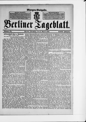 Berliner Tageblatt und Handels-Zeitung on Apr 8, 1902