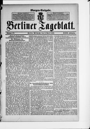 Berliner Tageblatt und Handels-Zeitung vom 09.04.1902