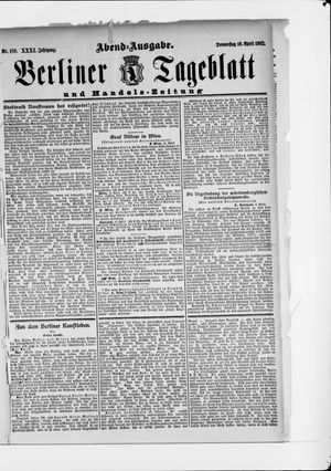 Berliner Tageblatt und Handels-Zeitung vom 10.04.1902