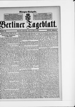 Berliner Tageblatt und Handels-Zeitung vom 11.04.1902