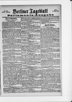 Berliner Tageblatt und Handels-Zeitung vom 16.04.1902