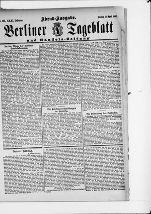 Berliner Tageblatt und Handels-Zeitung vom 18.04.1902
