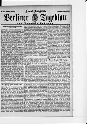 Berliner Tageblatt und Handels-Zeitung vom 19.04.1902