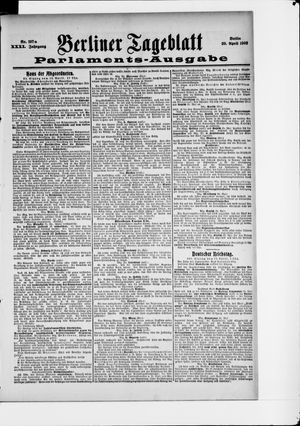 Berliner Tageblatt und Handels-Zeitung on Apr 20, 1902