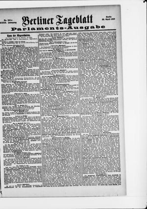 Berliner Tageblatt und Handels-Zeitung vom 22.04.1902
