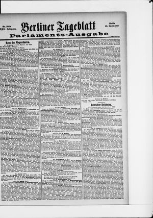 Berliner Tageblatt und Handels-Zeitung vom 24.04.1902