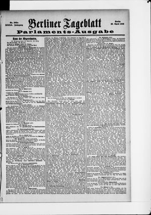 Berliner Tageblatt und Handels-Zeitung vom 26.04.1902