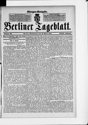 Berliner Tageblatt und Handels-Zeitung vom 26.04.1902