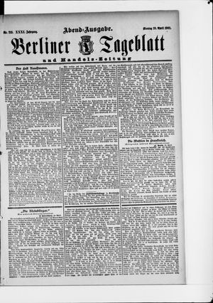 Berliner Tageblatt und Handels-Zeitung vom 28.04.1902