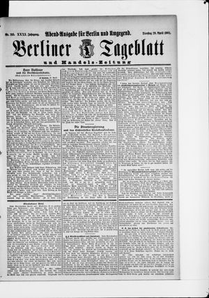 Berliner Tageblatt und Handels-Zeitung vom 29.04.1902