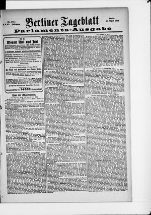 Berliner Tageblatt und Handels-Zeitung vom 30.04.1902