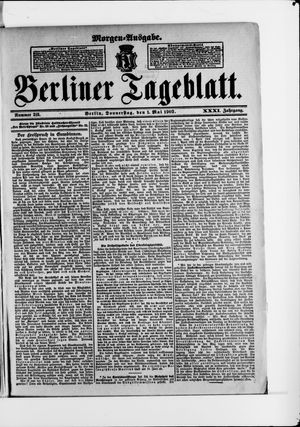 Berliner Tageblatt und Handels-Zeitung vom 01.05.1902