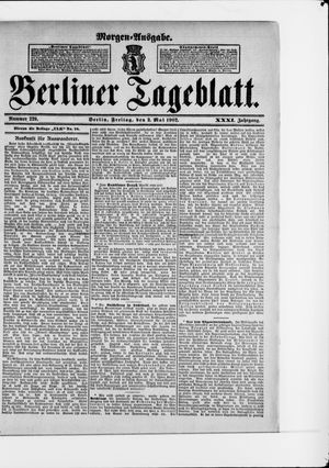 Berliner Tageblatt und Handels-Zeitung vom 02.05.1902
