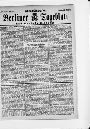 Berliner Tageblatt und Handels-Zeitung on May 3, 1902