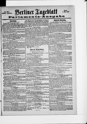 Berliner Tageblatt und Handels-Zeitung vom 04.05.1902