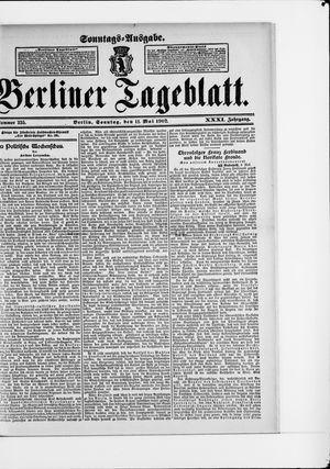 Berliner Tageblatt und Handels-Zeitung vom 11.05.1902