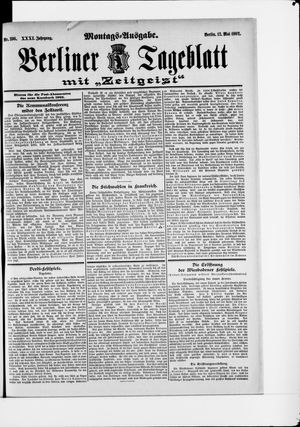 Berliner Tageblatt und Handels-Zeitung vom 12.05.1902