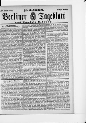 Berliner Tageblatt und Handels-Zeitung vom 13.05.1902