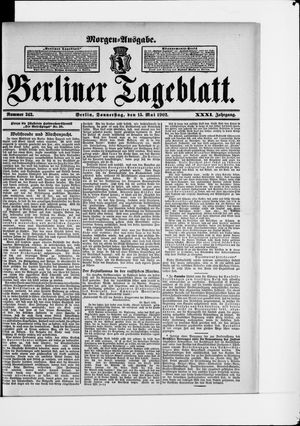 Berliner Tageblatt und Handels-Zeitung vom 15.05.1902