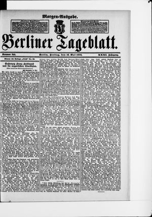 Berliner Tageblatt und Handels-Zeitung vom 16.05.1902