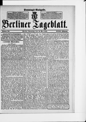 Berliner Tageblatt und Handels-Zeitung vom 18.05.1902