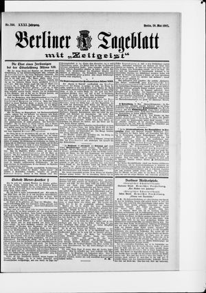 Berliner Tageblatt und Handels-Zeitung vom 20.05.1902