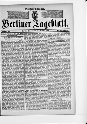 Berliner Tageblatt und Handels-Zeitung vom 24.05.1902