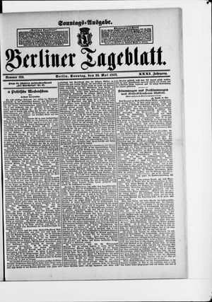 Berliner Tageblatt und Handels-Zeitung vom 25.05.1902