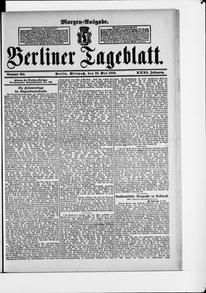 Berliner Tageblatt und Handels-Zeitung vom 28.05.1902
