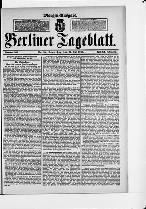 Berliner Tageblatt und Handels-Zeitung on May 29, 1902