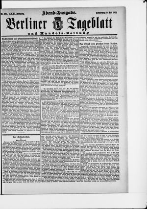 Berliner Tageblatt und Handels-Zeitung vom 29.05.1902