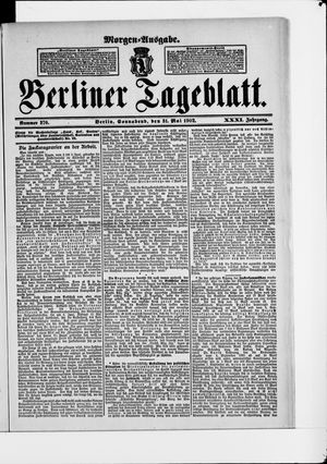 Berliner Tageblatt und Handels-Zeitung vom 31.05.1902