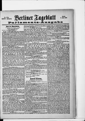 Berliner Tageblatt und Handels-Zeitung vom 05.06.1902