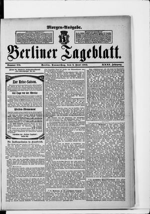 Berliner Tageblatt und Handels-Zeitung on Jun 5, 1902