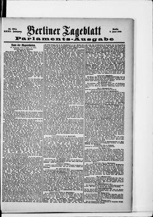 Berliner Tageblatt und Handels-Zeitung on Jun 6, 1902