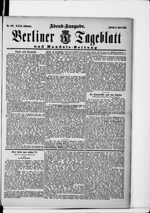 Berliner Tageblatt und Handels-Zeitung on Jun 6, 1902