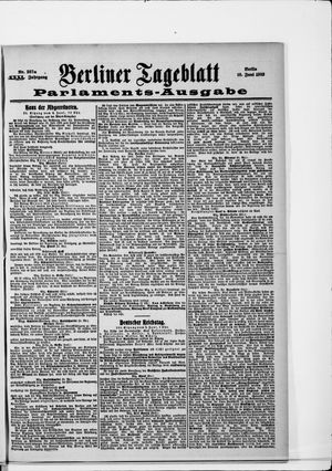 Berliner Tageblatt und Handels-Zeitung vom 10.06.1902