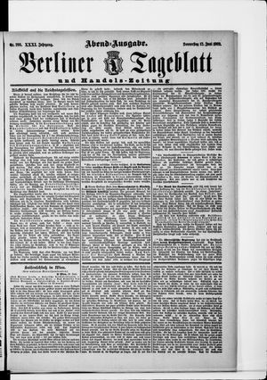 Berliner Tageblatt und Handels-Zeitung vom 12.06.1902