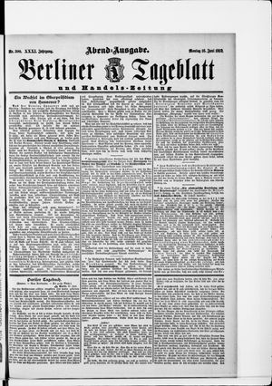 Berliner Tageblatt und Handels-Zeitung vom 16.06.1902