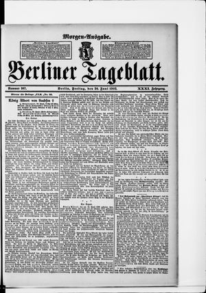 Berliner Tageblatt und Handels-Zeitung vom 20.06.1902