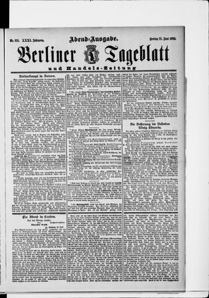 Berliner Tageblatt und Handels-Zeitung on Jun 27, 1902