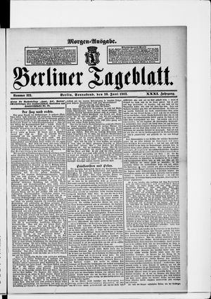 Berliner Tageblatt und Handels-Zeitung vom 28.06.1902
