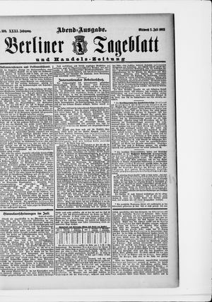 Berliner Tageblatt und Handels-Zeitung vom 02.07.1902